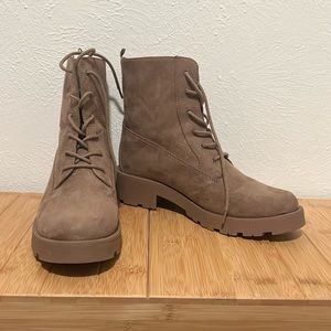 Women’s suede combat boots size 9